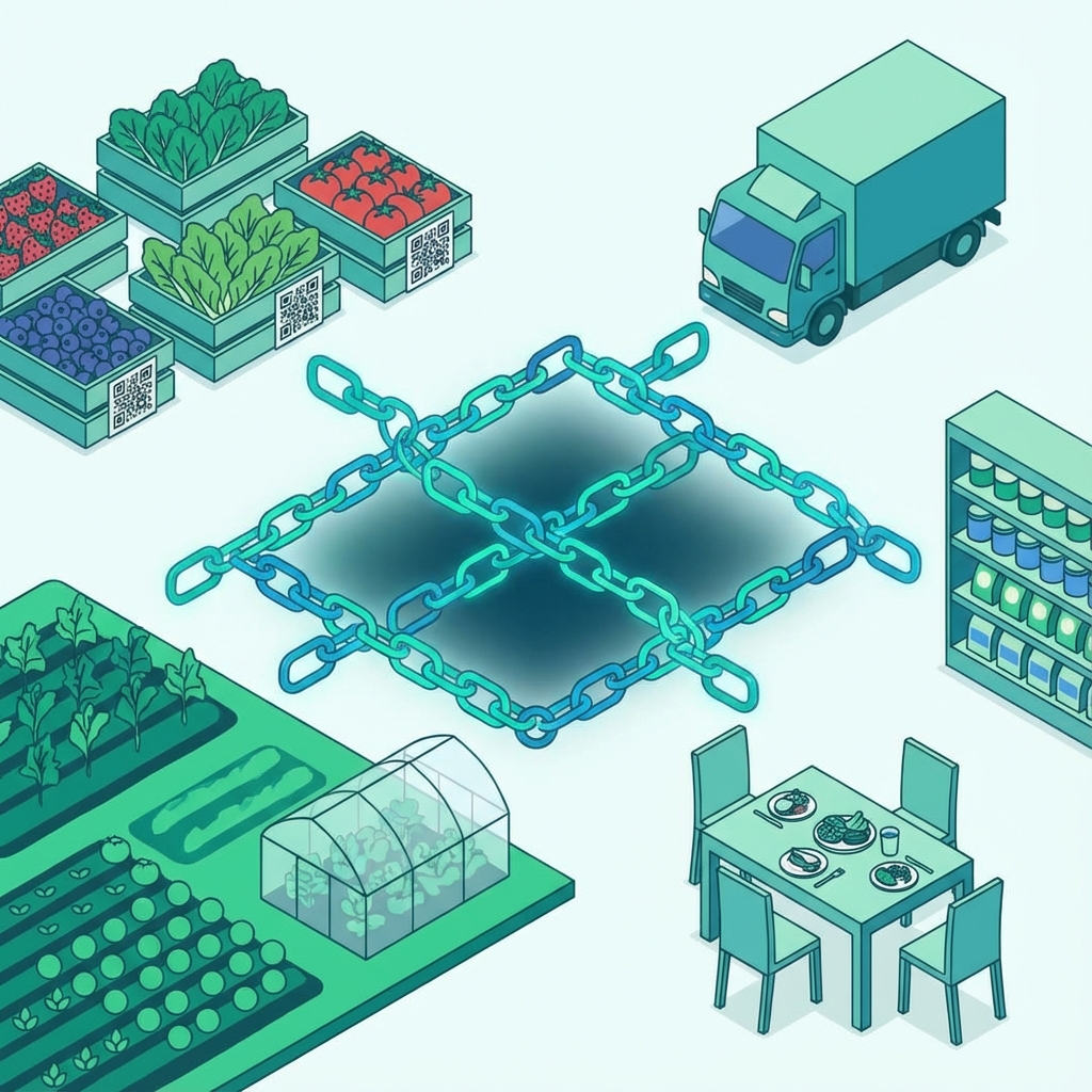 تتبع الأغذية: كيفية الامتثال للوائح باستخدام البلوكشين
